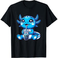 Kawaii Axolotl Boba Tea Anime Bubble Tea Axolotl T-Shirt made in usa Hoodie, Sweatshirt | GrindPrints.com