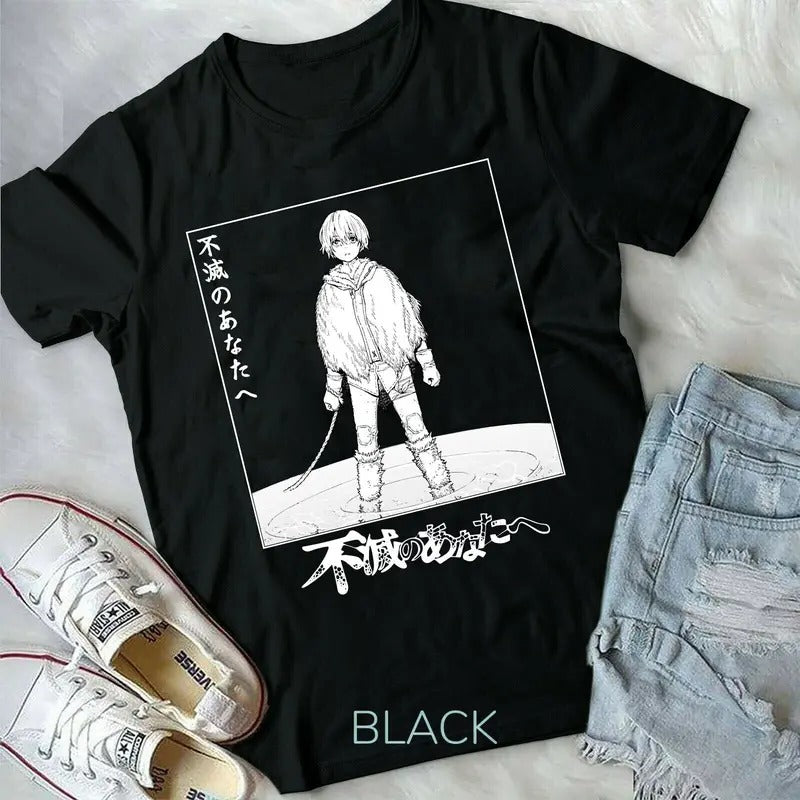 Kawaii Fushi Joan To Your Eternity Manga Anime T shirt Black new Unisex T-Shirt S-4XL Hoodie, Sweatshirt | GrindPrints.com
