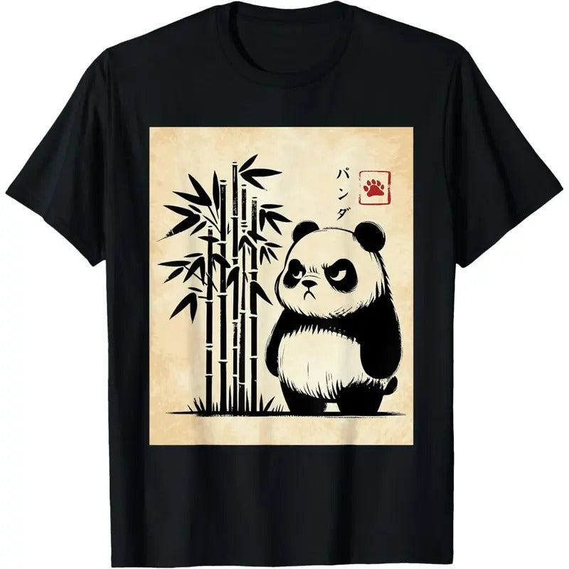 Kawaii Panda Ink Japanese Streetwear Novelty Funny Panda T-Shirt Made in USA Hoodie, Sweatshirt | GrindPrints.com