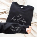 Keep Climbing Fleece Crewneck Sweatshirt T-Shirts, Hoodie | GrindPrints.com