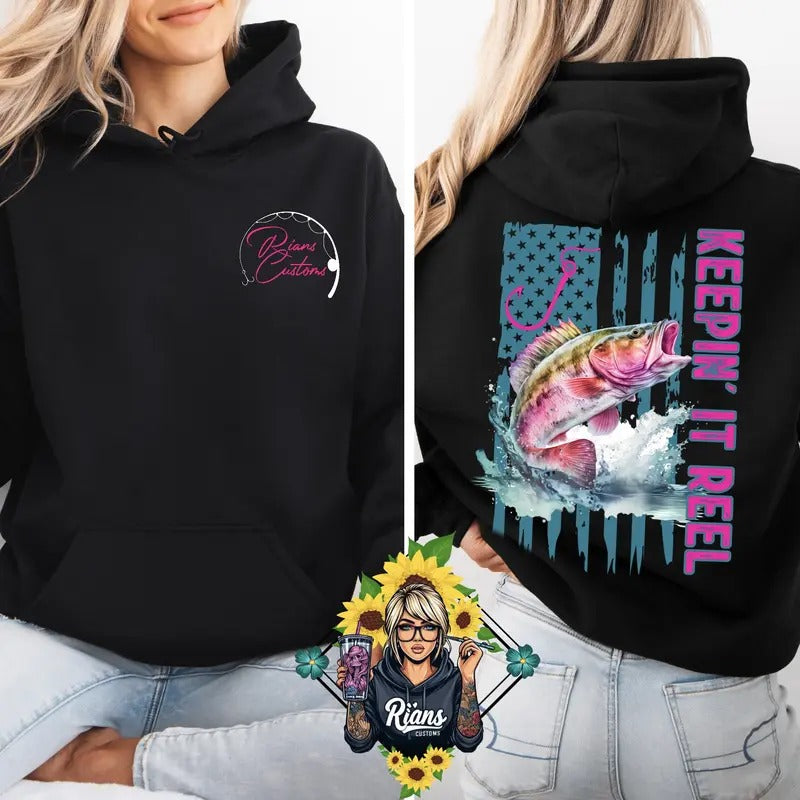 Keepin It Reel Unisex Sized Soft Comfortable Hoodie Casual Clothing T-Shirts, Sweatshirt | GrindPrints.com