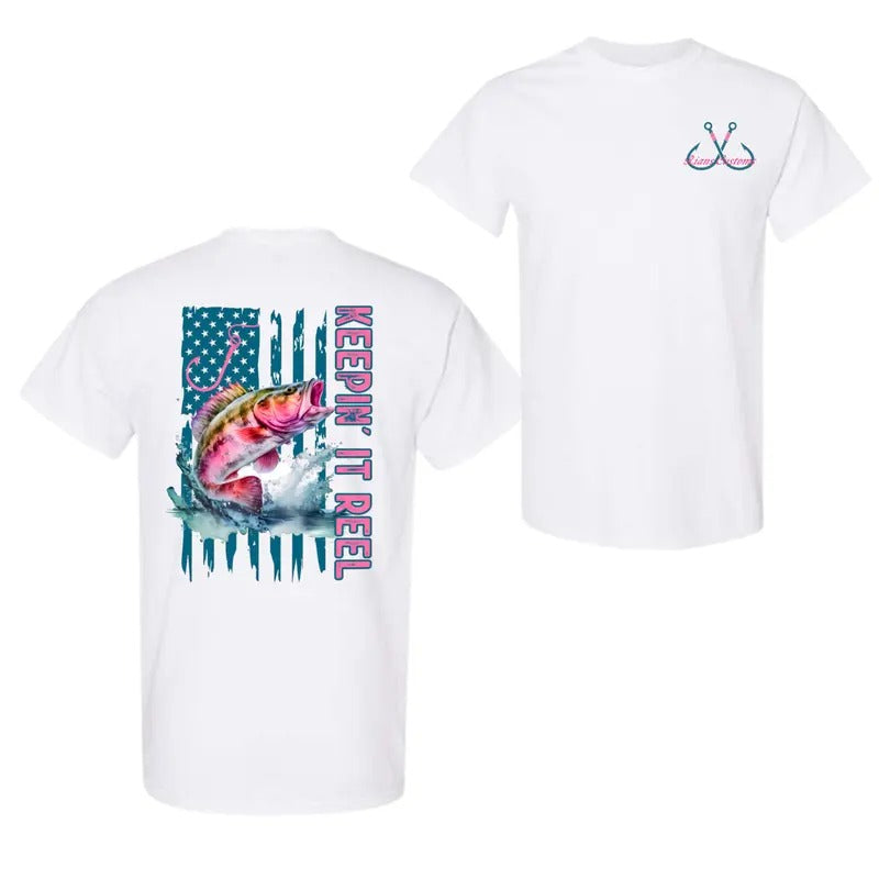 Keepin it Reel Unisex 2 Sided T-Shirt, For Men And Women, Trendy Shirt Hoodie, Sweatshirt | GrindPrints.com