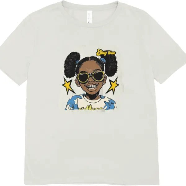 Keeping It Real Street Negro Cartoon Girl Graphic Cropped T-shirt Hoodie, Sweatshirt | GrindPrints.com