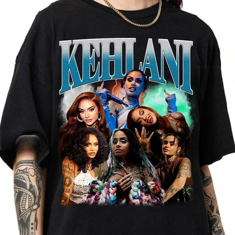 Keh.lani Shirt T-Shirt 2024 Tour Retro Vintage Bootleg Rap Hip Hop Graphic Tee for Men Women Streetwear Hoodie, Sweatshirt