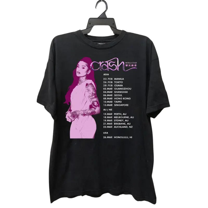 Kehlani Crash World Tour 2025 T-Shirt, Kehlani T-Shirt, Kehlani Shirt, Music Lover Gift for Fan Menswear Stylish Hoodie,...