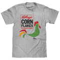 Kellogg's Corn Flakes Cereal Rooster T-Shirt - Athletic Gray Hoodie, Sweatshirt | GrindPrints.com