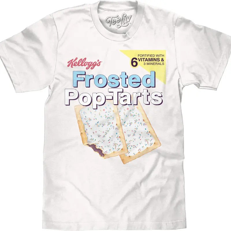 Kellogg's Frosted Pop Tarts T-Shirt - White Hoodie, Sweatshirt | GrindPrints.com