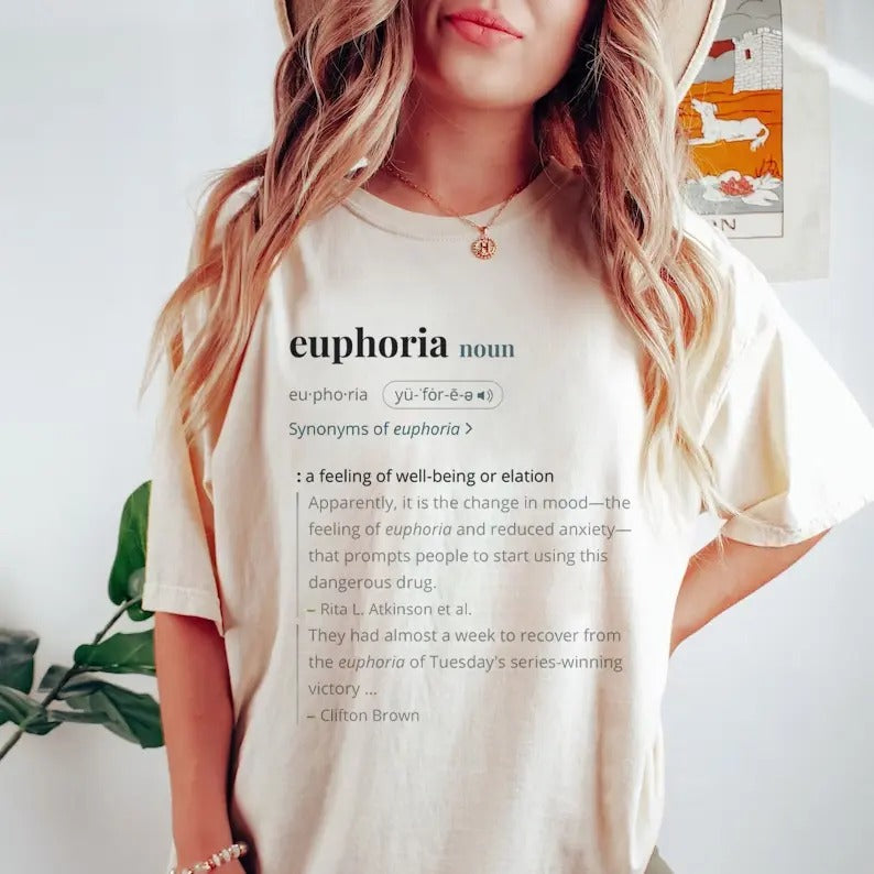 Kendrick Lamar Shirt Euphoria Noun T-shirt Drake Diss Sweatshirt Synonyms of Euphoria Hoodie Gift For Fans | GrindPrints.com