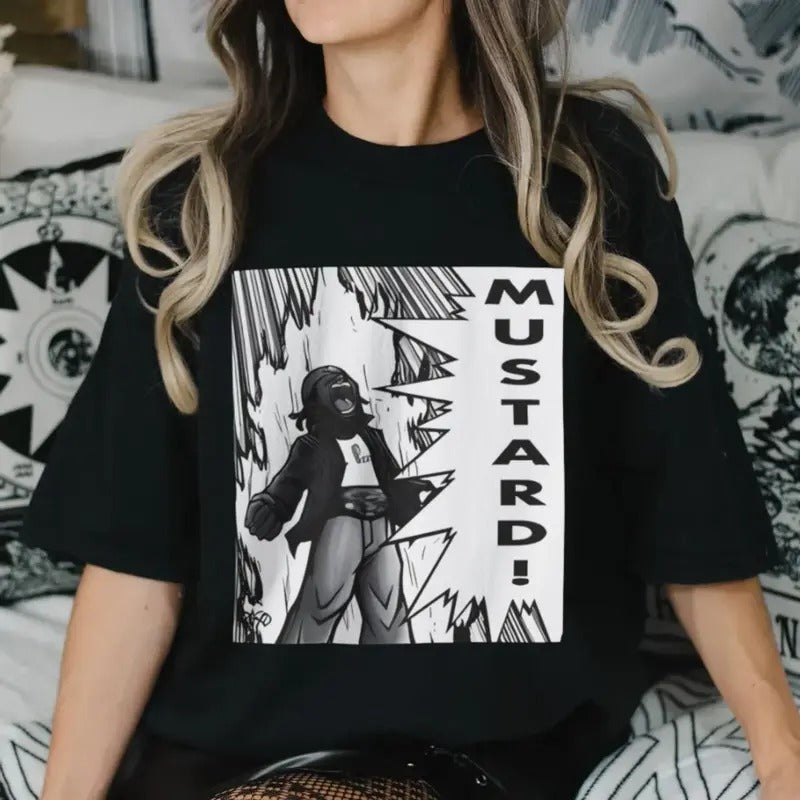 Kendrick Lammar Shirt, Mustard, Tv Off, Kendrick Mustard Meme, Gnx, New Album, Unisex Short Sleeve Tee Hoodie, Sweatshirt