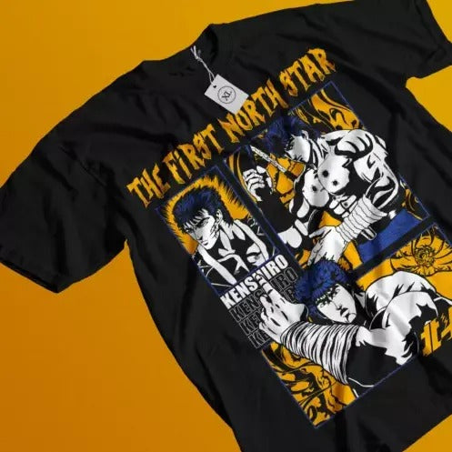 Kenshiro T-Shirt Hokuto No KenFist of the North Star Anime Shirt Tee All Size Hoodie, Sweatshirt | GrindPrints.com