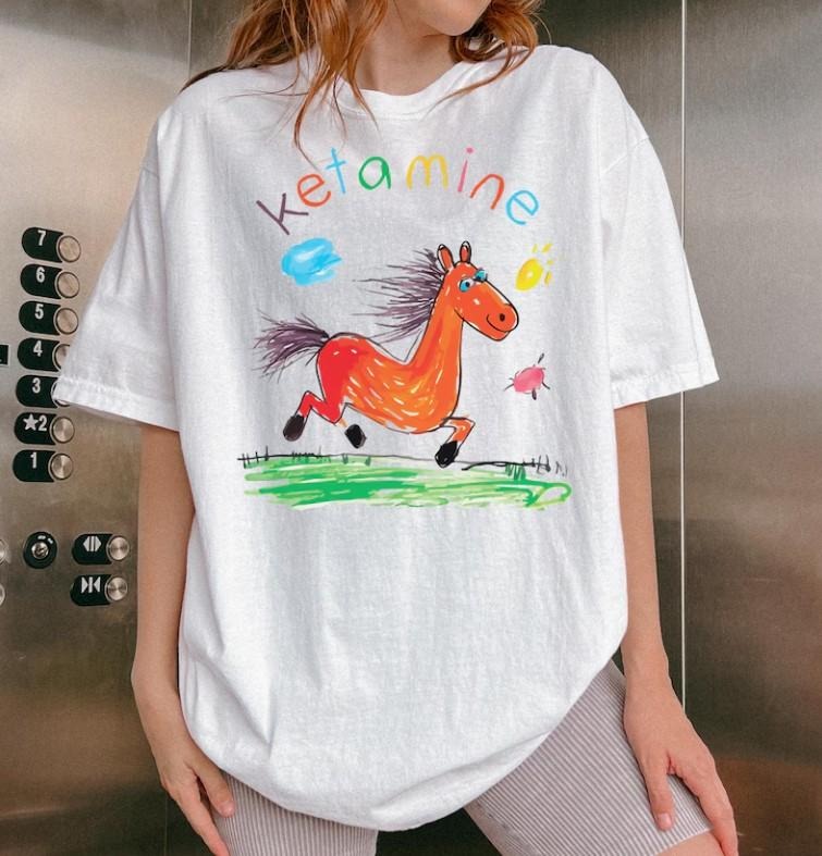 Ketaminn Horse Shirt -Funny Saying Shirt, Funny Horse Shirt Hoodie, Sweatshirt | GrindPrints.com