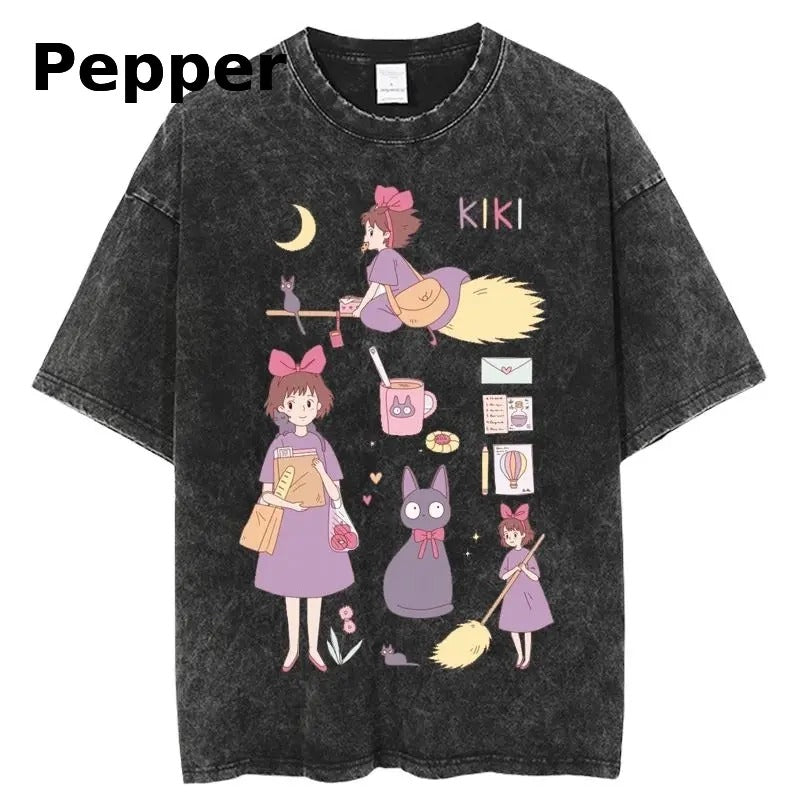 Kiki's Delivery Service Graphic T-Shirt, Anime Shirt Hoodie, Sweatshirt | GrindPrints.com