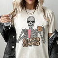 Kinda Boujee Tshirt Kinda Boujee Kinda Broke Tee Funny Boujee Top Womens Skeleton T-Shirt Boujee Sarcastic Tee Mom Vibe...