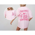 Kinda Broke, Kinda Bougie, Pink Skeleton, Drinking, Water Container, Sassy, Funny, Tshirt, Women's Comfort Color Tee,...