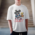 King Of The Court T-Shirt Pure Cotton Casual Style Crew Neck Short Sleeve T-Shirt Tops Trendy for Unisex Hoodie, Sweatshirt