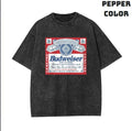 King of Beers Bud Garment-dye Tees, Graphic Tee Shirt, Unisex T-Shirt, Gift For Fan, Him, Her, Crewneck Short Sleeve...
