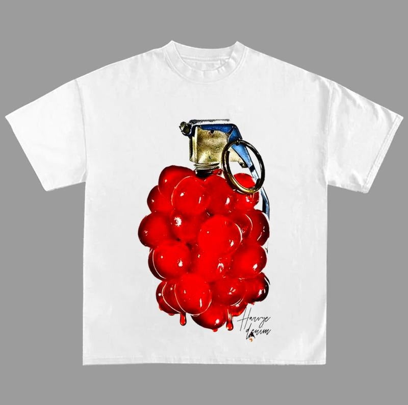 King of Grapes Fashion Y2k Streetwear T Shirt Cotton Streetwear Hoodie, Sweatshirt | GrindPrints.com