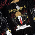 Kira Ryuk T-Shirt Death Note L Manga Strip Horror Anime Black Tee Shirt All Size Hoodie, Sweatshirt | GrindPrints.com