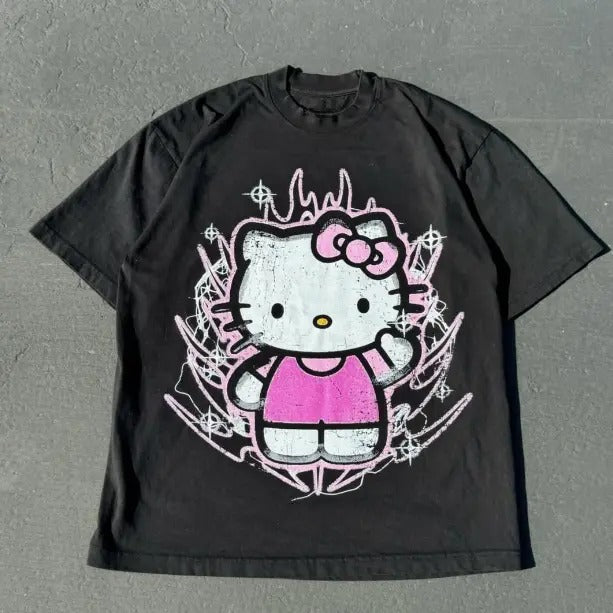 Kitty Vintage Gothic Grunge Y2k Emo Scene Amity Affliction Clothes Streetwear T-Shirts, Hoodie, Sweatshirt