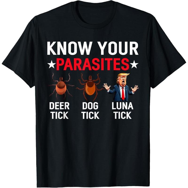 Know Your Parasites Anti-Trump Meme Trump Parody Tick Resist T-Shirt Hoodie, Sweatshirt | GrindPrints.com