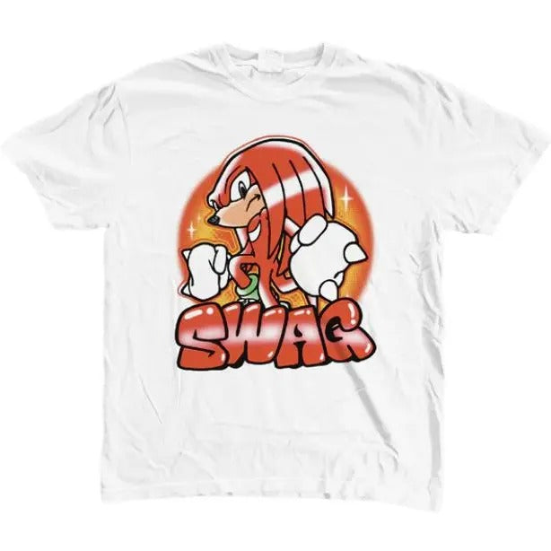 Knuckles Swagkles T-Shirt, Unisex Vintage Graphic Tees Gothic Grunge Y2k Emo Scene Amity Affliction Style Clothes Men...
