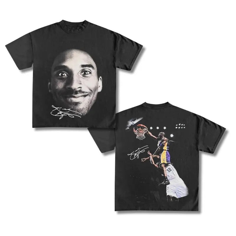 "Kobe > Dwight" Graphic Tee - Vintage Bootleg Menswear Top Hoodie, Sweatshirt | GrindPrints.com