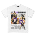 Kobe and Shaq Threedom Rings Newspaper Graphic T-Shirt Hoodie, Sweatshirt | GrindPrints.com