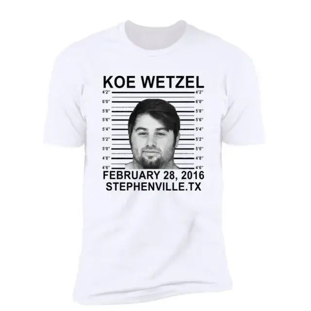 Koe Mugshot Shirt Wetzel Fan Gift Hoodie, Sweatshirt | GrindPrints.com