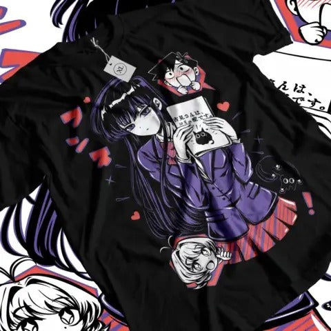 Komi san Can't Communicate T-Shirt,hitohito,omoharu,ren,anime,manga,all size Hoodie, Sweatshirt | GrindPrints.com