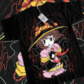 Konosuba Megumin T-Shirt S-4XL Waifu Kawaii Anime Japanese Unisex Black Short sleeve Hoodie, Sweatshirt | GrindPrints.com