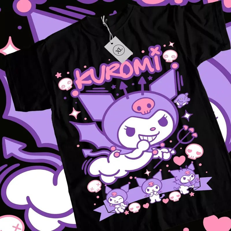 Korumiii Kawaii Anime T-Shirt & Sweatshirt, Cute Animated Graphic Tee, Anime Manga Lover Gifts Hoodie | GrindPrints.com