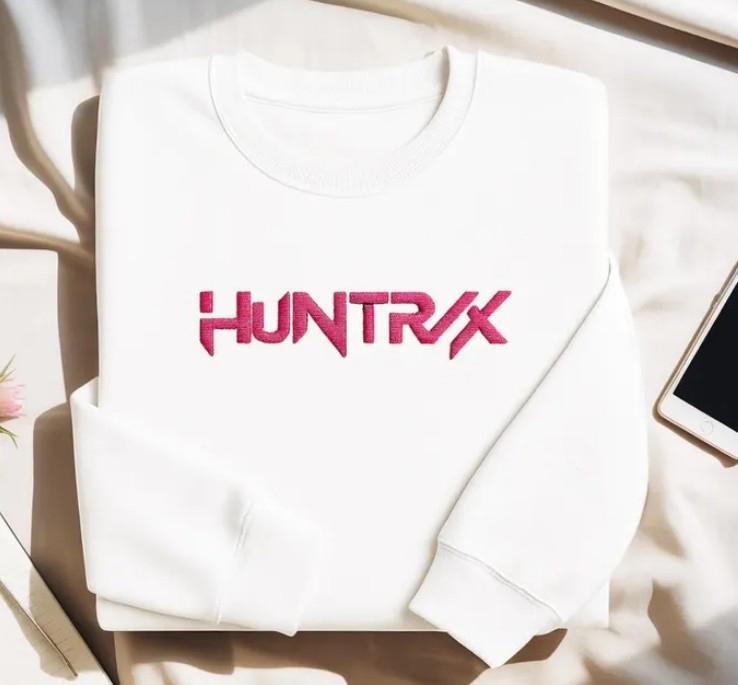 Kpop Hunters Embroidered Sweatshirt T-Shirt, Huntrix Kpop Shirt, Rumi Mira Zoey Pullover, Gift For Woman, Jinu Shirt,...