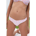 Kulani Kinis Women's Pink Floral High Cut Cheeky Bikini Bottom T-Shirts, Hoodie, Sweatshirt | GrindPrints.com