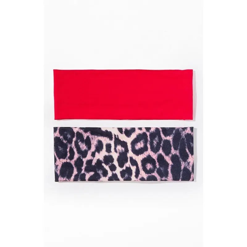 LA Hearts Women's 2 Pack Leopard & Red Soft Headband T-Shirts, Hoodie, Sweatshirt | GrindPrints.com