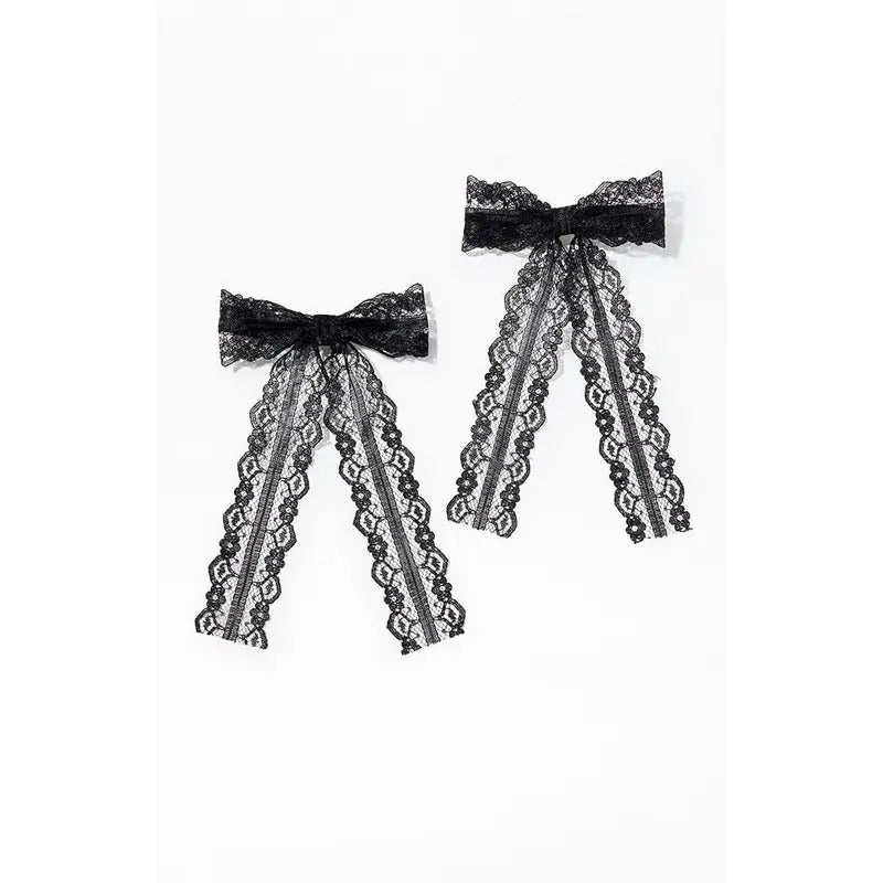 LA Hearts Women's 2 Pack Scalloped Lace Bow Hair Clips T-Shirts, Hoodie, Sweatshirt | GrindPrints.com