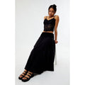 LA Hearts Women's Black Cotton Tiered Maxi Skirt T-Shirts, Hoodie, Sweatshirt | GrindPrints.com