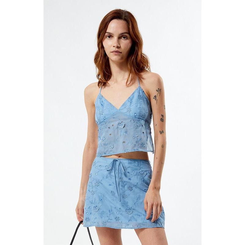 LA Hearts Women's Eyelet Mini Skirt - Multicolor T-Shirts, Hoodie, Sweatshirt | GrindPrints.com