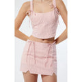 LA Hearts Women's Gingham Mini Skort - Multicolor T-Shirts, Hoodie, Sweatshirt | GrindPrints.com