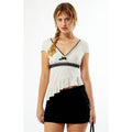 LA Hearts Women's Lace Trim Asymmetrical Top T-Shirts, Hoodie, Sweatshirt | GrindPrints.com