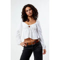 LA Hearts Women's Long Sleeve Keyhole Linen Babydoll Top T-Shirts, Hoodie, Sweatshirt | GrindPrints.com