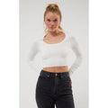 LA Hearts Women's Natalie Cropped Sweater T-Shirts, Hoodie, Sweatshirt | GrindPrints.com
