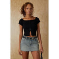 LA Hearts Women's Off-The-Shoulder Button Front Sweater T-Shirts, Hoodie, Sweatshirt | GrindPrints.com