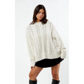LA Hearts Women's Rory Cable Knit Sweater T-Shirts, Hoodie, Sweatshirt | GrindPrints.com