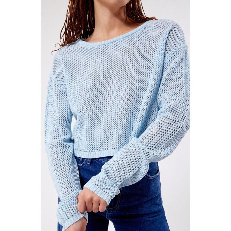 LA Hearts Women's Sea Breeze Cropped Sweater T-Shirts, Hoodie, Sweatshirt | GrindPrints.com
