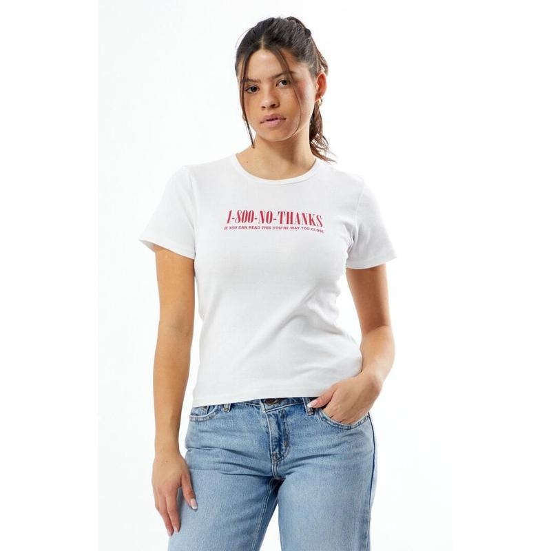 PS / LA Women's 1 800 No Thanks Skimmer T-Shirt Hoodie, Sweatshirt | GrindPrints.com