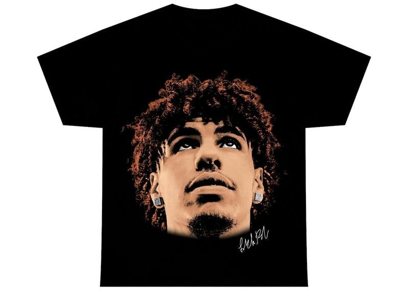 LAMELO BALL T-SHIRT | Rare Homage Vintage Style Graphic Bootleg Tee Hoodie, Sweatshirt | GrindPrints.com