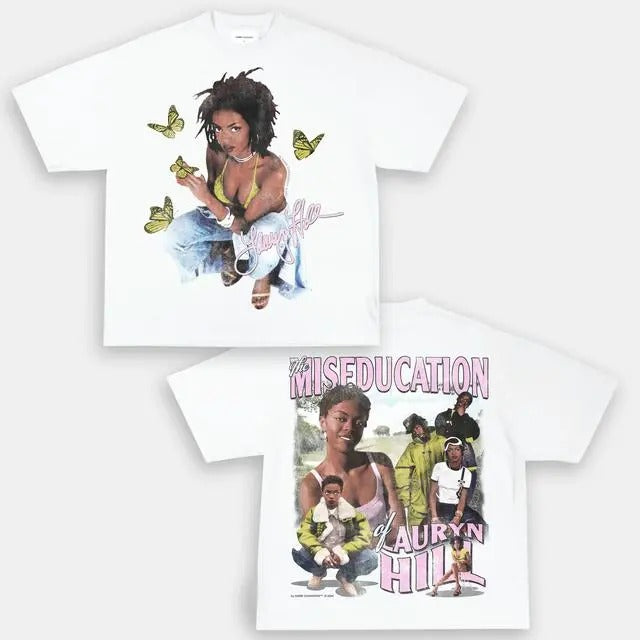 LAURYN HILL V2TEE -  Double Sided Prints Vintage Bootleg T-Shirt Hoodie, Sweatshirt | GrindPrints.com