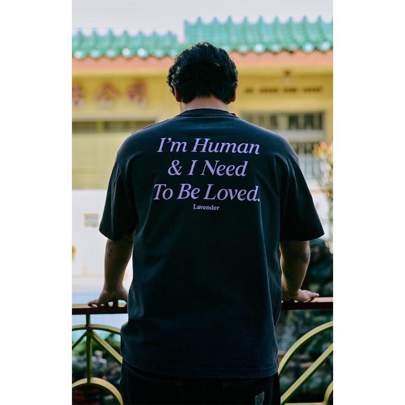 LAVENDER Men's I'm Human T-Shirt - Multicolor Hoodie, Sweatshirt | GrindPrints.com