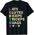 LGBTQ Lats Glutes Biceps Triceps Quads Weightlifting T-Shirt Hoodie, Sweatshirt | GrindPrints.com