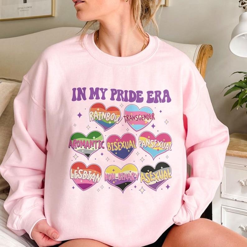 LGBTQ Pride Month My Pride Era Free Mom Hugs Shirt Gay Pride Transgender Rights Homosexual T-Shirts, Hoodie, Sweatshirt